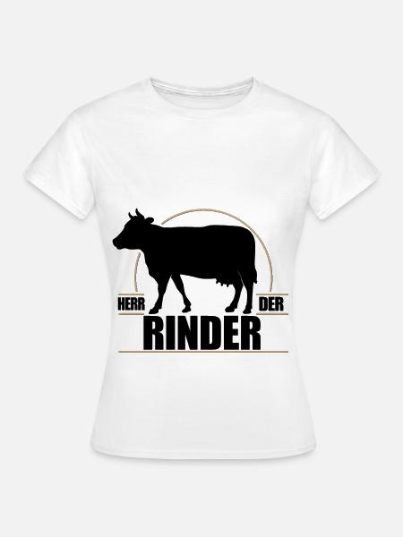 Herr der Rinder - Frauen T-Shirt - Weiß