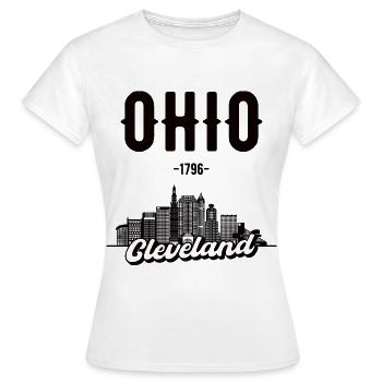 Cleveland Ohio Home Gift - T-shirt Femme - blanc - Devant - AI Model Female 172 dark (172cm)