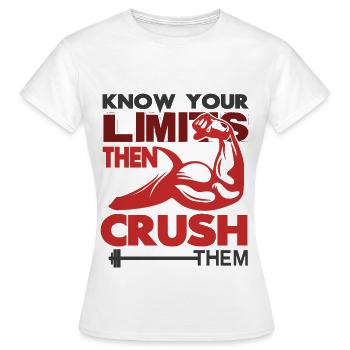 Body building - Women's T-Shirt - white - Front - AI Model Female 172 dark (172cm)