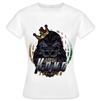 Gorilla monkey - Women's T-Shirt - white - Front - AI Model Female 172 dark (172cm)
