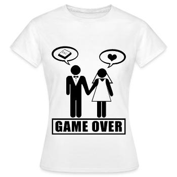 Mariage - T-shirt Femme - blanc - Devant - AI Model Female 172 dark (172cm)