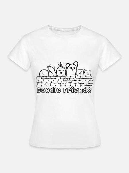 Kawaii Doodle - Frauen T-Shirt - Weiß