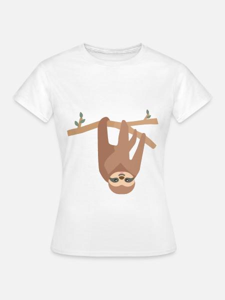 Faultier - Frauen T-Shirt - Weiß
