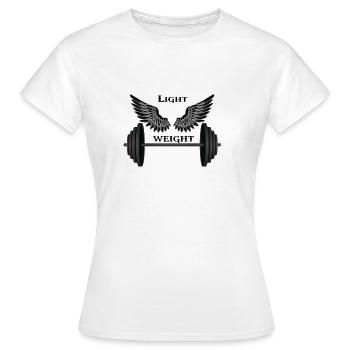 Light weight bodybuilding tshirt - Women's T-Shirt - white - Front - AI Model Female 172 dark (172cm)