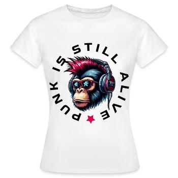 Punk is still alive 2 - Women's T-Shirt - white - Front - AI Model Female 172 dark (172cm)