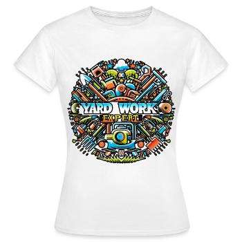 Yard Work Expert 18 - Women's T-Shirt - white - Front - AI Model Female 172 dark (172cm)