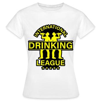 Dicton international sur la consommation d’alcool - T-shirt Femme - blanc - Devant - AI Model Female 172 dark (172cm)