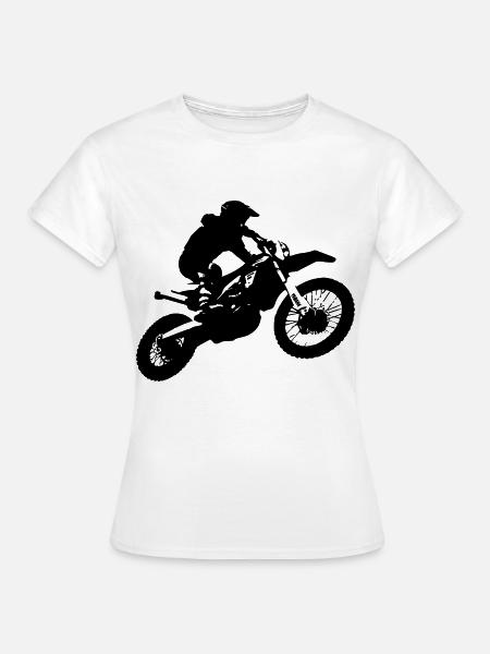 Fliegende Enduro - Frauen T-Shirt - Weiß