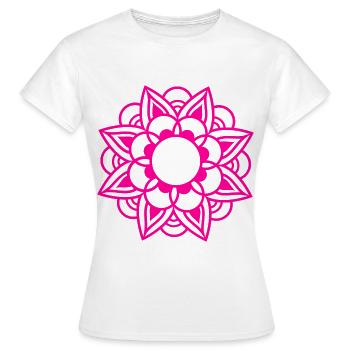 Fleur Fleur Bouquet - T-shirt Femme - blanc - Devant - AI Model Female 172 dark (172cm)