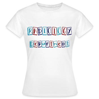 Service de radiologie - T-shirt Femme - blanc - Devant - AI Model Female 172 dark (172cm)