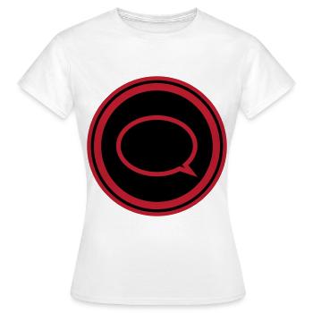 Sprechblase - Frauen T-Shirt - Weiß - Vorne - AI Model Female 172 dark (172cm)