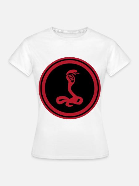 Schlange Kobra - Frauen T-Shirt - Weiß