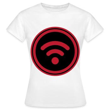 Wlan Internet - Frauen T-Shirt - Weiß - Vorne - AI Model Female 172 dark (172cm)