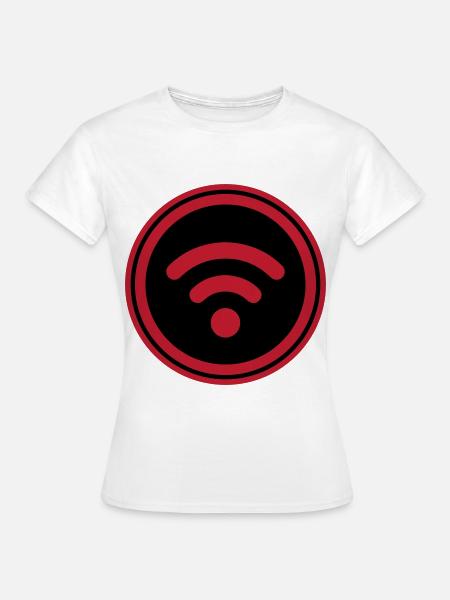 Wlan Internet - Frauen T-Shirt - Weiß