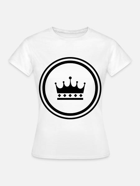 Krone Symbol - Frauen T-Shirt - Weiß