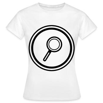 Lupe Symbol - Frauen T-Shirt - Weiß - Vorne - AI Model Female 172 dark (172cm)