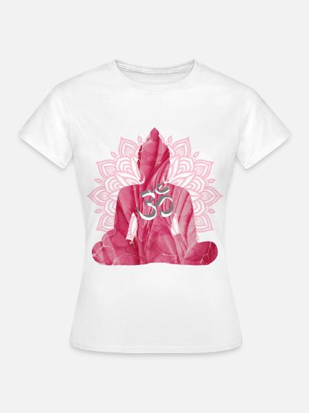 om mit buddha e 229 - Frauen T-Shirt - Weiß