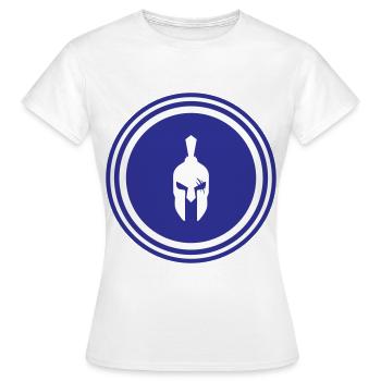 Spartaner Helm - Frauen T-Shirt - Weiß - Vorne - AI Model Female 172 dark (172cm)