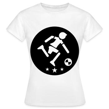 Soccer Player Soccer Player - Women's T-Shirt - white - Front - AI Model Female 172 dark (172cm)
