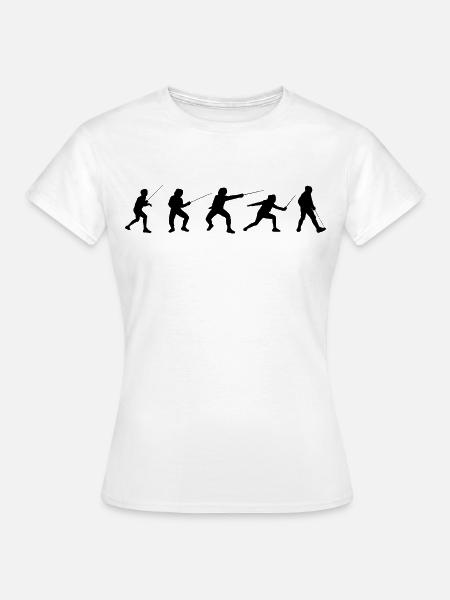 Fecht Taktiken - Frauen T-Shirt - Weiß