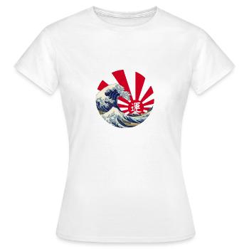 Japan - Frauen T-Shirt - Weiß - Vorne - AI Model Female 172 dark (172cm)