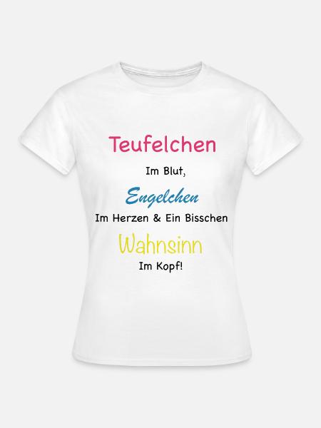 Teufelchen Geschenkidee - Frauen T-Shirt - Weiß