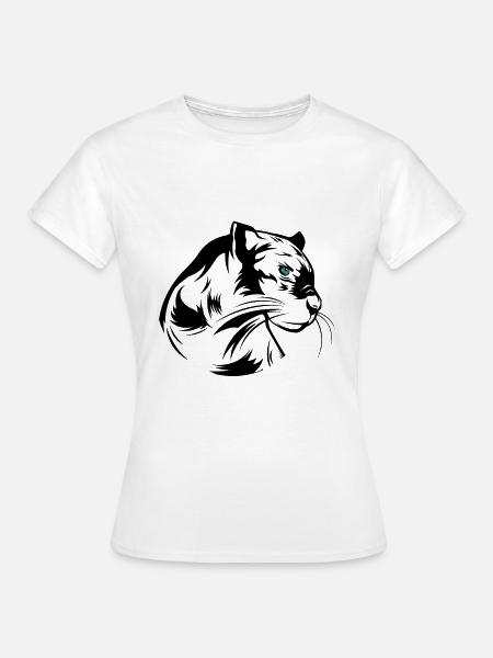 Panther Raubtier - Frauen T-Shirt - Weiß