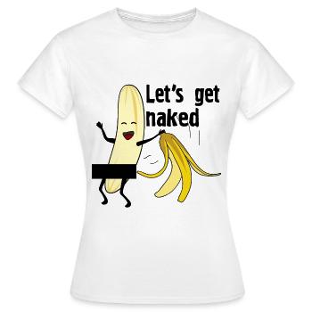 Mettons-nous nus - T-shirt Femme - blanc - Devant - AI Model Female 172 dark (172cm)