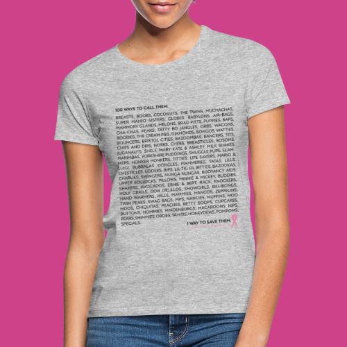 Pink Ribbon 100 ways to call them - Frauen T-Shirt
