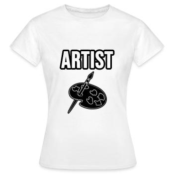 Artist. Artistes - T-shirt Femme - blanc - Devant - AI Model Female 172 dark (172cm)