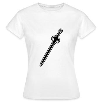 Épée - T-shirt Femme - blanc - Devant - AI Model Female 172 dark (172cm)