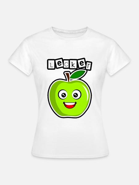 Lecker grüner Apfel - Frauen T-Shirt - Weiß