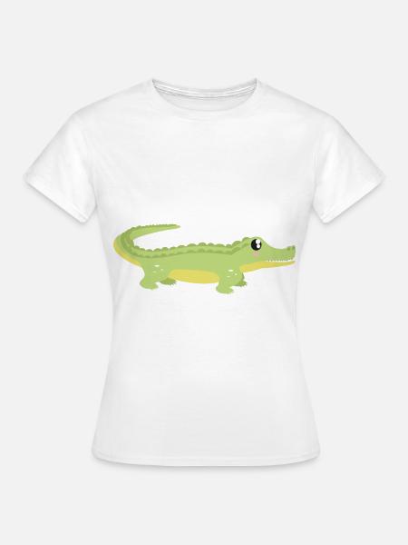 Krokodil - Frauen T-Shirt - Weiß