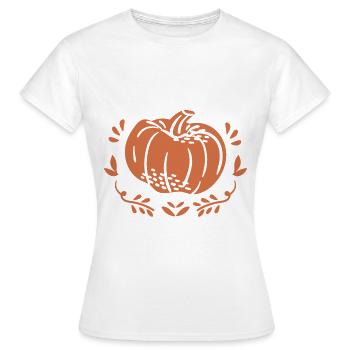 Citrouille - T-shirt Femme - blanc - Devant - AI Model Female 172 dark (172cm)