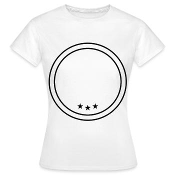 kreis emblem - Frauen T-Shirt - Weiß - Vorne - AI Model Female 172 dark (172cm)
