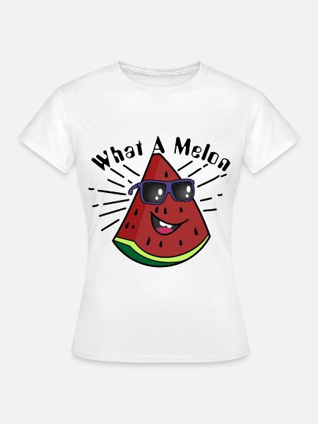 Was für eine Melone - Frauen T-Shirt - Weiß