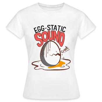 Eggstatic Sound - Frauen T-Shirt - Weiß - Vorne - AI Model Female 172 dark (172cm)