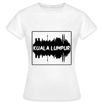 Kuala Lumpur Malaysia Skyline Silhouette Reisen So - Frauen T-Shirt - Weiß - Vorne - AI Model Female 172 dark (172cm)