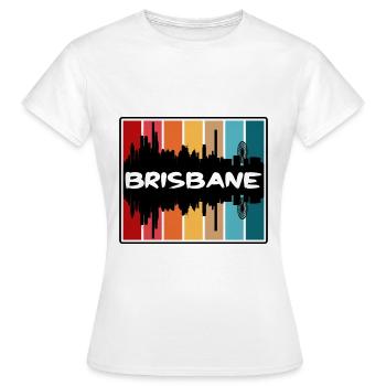 Brisbane Australie Skyline Silhouette Souve de voyage - T-shirt Femme - blanc - Devant - AI Model Female 172 dark (172cm)