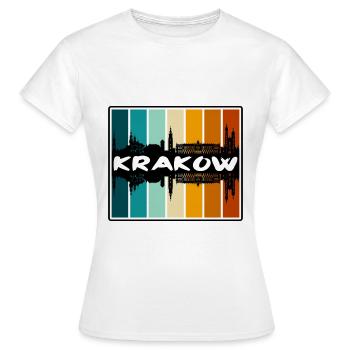 Krakau Polen Skyline Silhouette Reise Souvenir - Frauen T-Shirt - Weiß - Vorne - AI Model Female 172 dark (172cm)