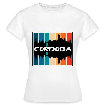 Cordoba Argentine Skyline Silhouette Travel Souven - T-shirt Femme - blanc - Devant - AI Model Female 172 dark (172cm)