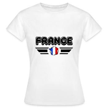 Frankreich Spezial Frankreich / Englisches Geschenk - Frauen T-Shirt - Weiß - Vorne - AI Model Female 172 dark (172cm)