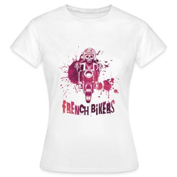 Bikers made in France - Women's T-Shirt - white - Front - AI Model Female 172 dark (172cm)