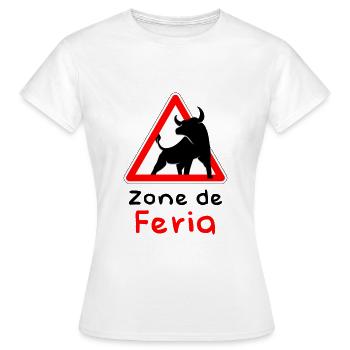 Feria-Gebiet - Frauen T-Shirt - Weiß - Vorne - AI Model Female 172 dark (172cm)