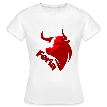 Fête de la Féria - T-shirt Femme - blanc - Devant - AI Model Female 172 dark (172cm)