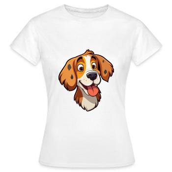 Perro de Presa Mallorquinische Hunderasse Cartoon Kawaii - Frauen T-Shirt - Weiß - Vorne - AI Model Female 172 dark (172cm)