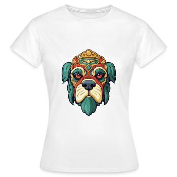 Chinese Imperial Dog Breed Cartoon Kawaii Illustra - Women's T-Shirt - white - Front - AI Model Female 172 dark (172cm)