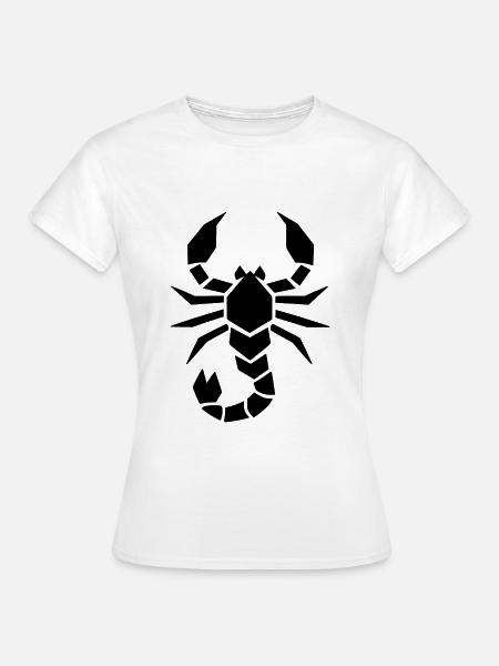 Abstrakter Skorpion Sternzeichen Tierkunst - Frauen T-Shirt - Weiß