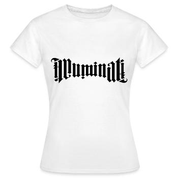 illuminati - Frauen T-Shirt - Weiß - Vorne - AI Model Female 172 dark (172cm)