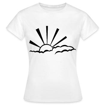 sunshine - Women's T-Shirt - white - Front - AI Model Female 172 dark (172cm)